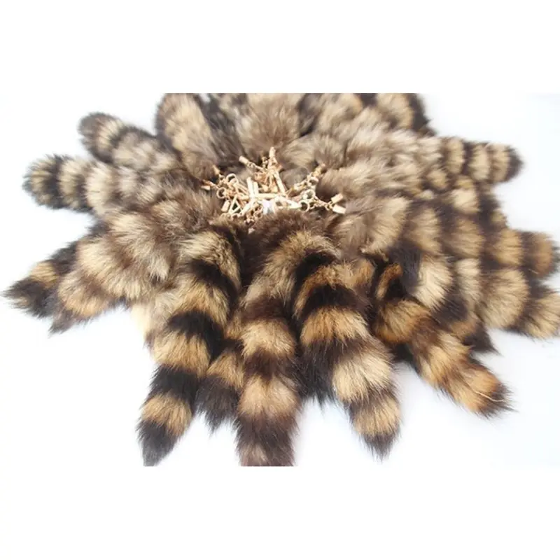 39BB Fluffy Fox-Tail Keychain Unisex Plush-Fluffy Keychain Keyring for Kids Birthday Party Supply Favor Christmas Festival