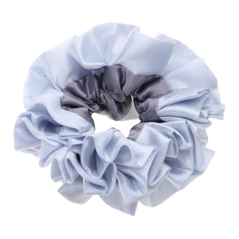 652F Hair Tie Flower Ribbon Hair Rope Flower Ruched Scrunchies Princess Ribbon Tie Princess Scrunchies Hair Tie