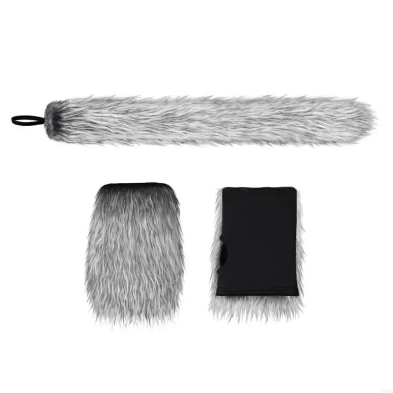 39BB 2/3Pcs Wolf Costume Set Wolf Tail Wolf Mask Gloves Set Halloween Christmas Fancy Party Costume Toys Animal Cosplay Props