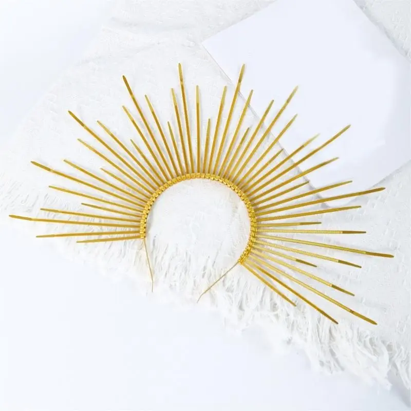 652F Headpiece Women's Fashion Headbands Flaring Alloys Bridal Hairband for Bridal & Party Elegances