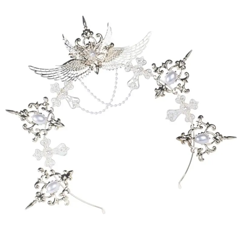 652F Headpiece Women's Fashion Headbands Flaring Alloys Bridal Hairband for Bridal & Party Elegances