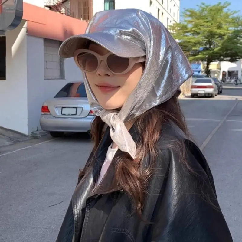 652F Modern Checked Head Wrap Hat for Women Popular Headscarf Hat for Female Teens Daily Use and Social Gathering Headpiece