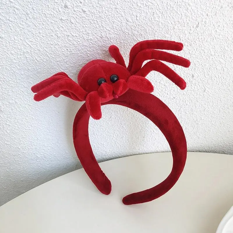 652F for Creative Pumpkin/ Hair Hoop Photoshoot Hair Holder Halloween Party Headwear for Children Women
