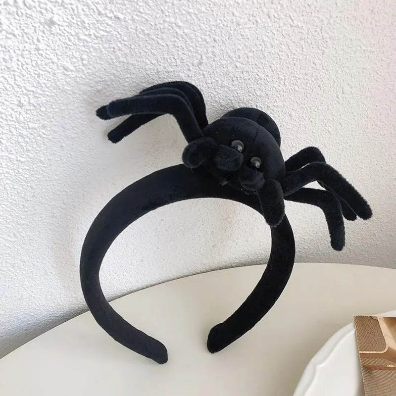 652F for Creative Pumpkin/ Hair Hoop Photoshoot Hair Holder Halloween Party Headwear for Children Women