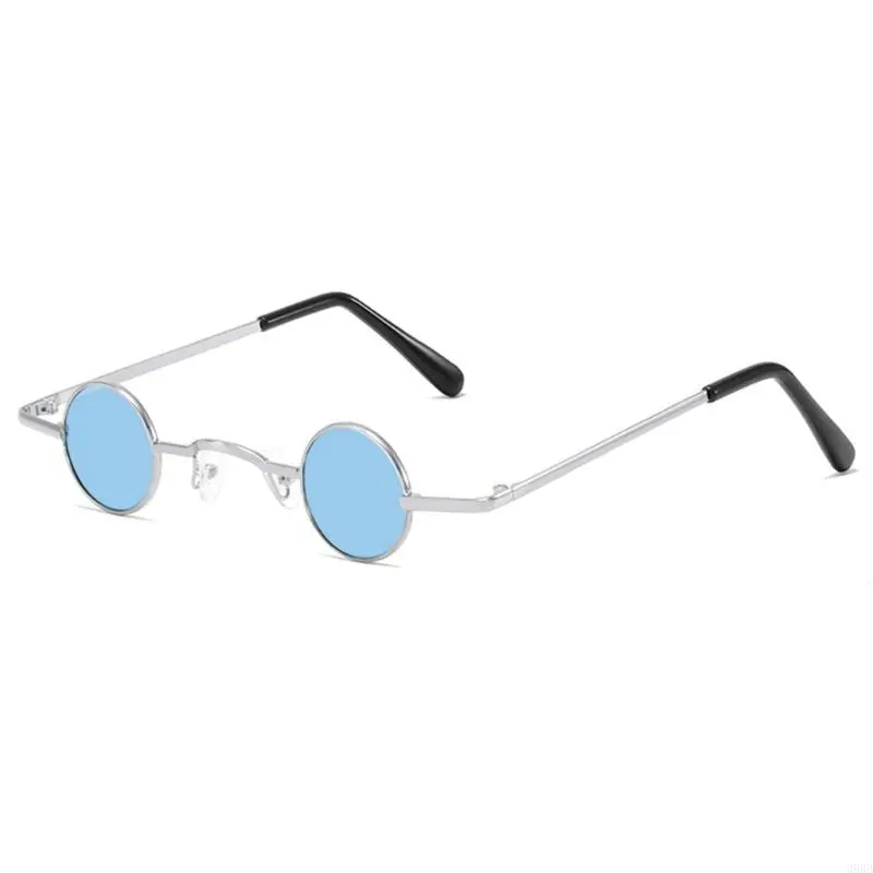 652F Hippy Glasses Vintage Sunglasses Small Round Sunglasses Round Steampunk Sunglasses Round Metal Frame Gothic Sunglasses