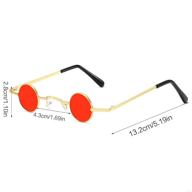 652F Hippy Glasses Vintage Sunglasses Small Round Sunglasses Round Steampunk Sunglasses Round Metal Frame Gothic Sunglasses