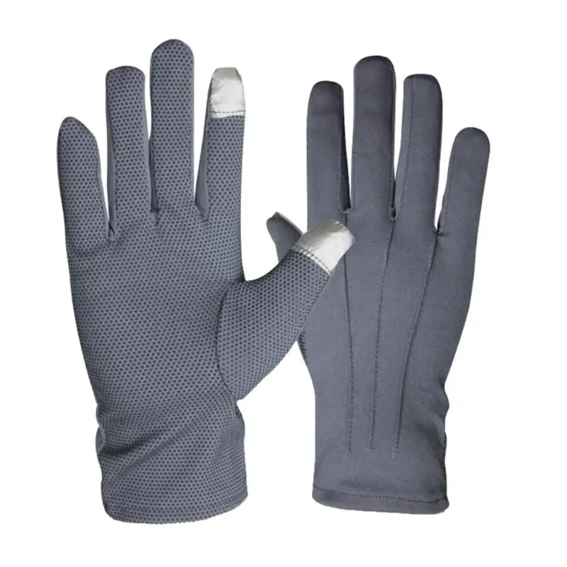 652F Screen Touch Etiquette Gloves For Formal Tuxedo Guard Jewelry Handling Gloves with Nonslip Dotted Parades Gloves