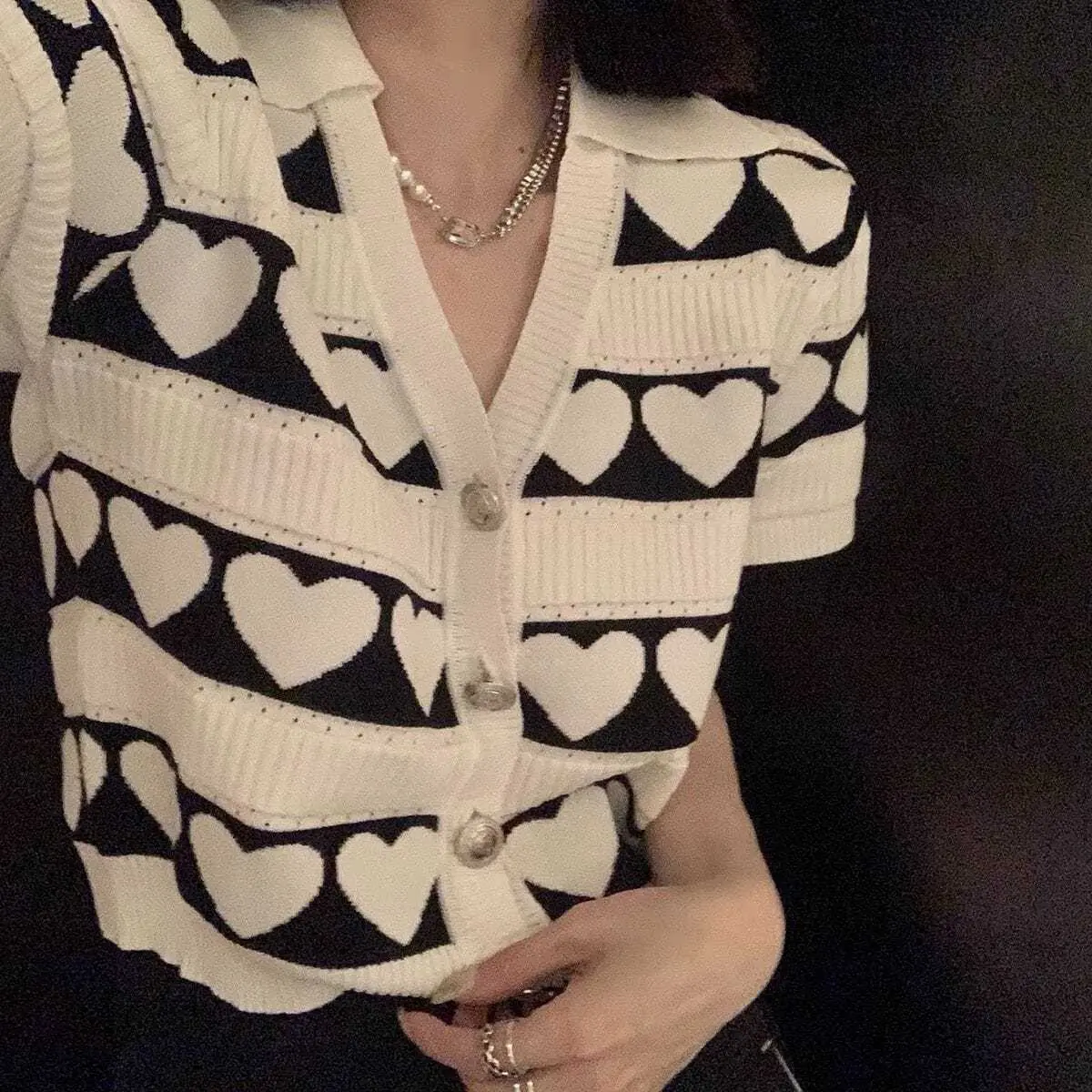Women's Polo Neck Knit T-Shirt Summer Short Sleeve Top Elegant Chic Casual Slim Fit Fashion Style Ladies Blouse Cute Basic Tee