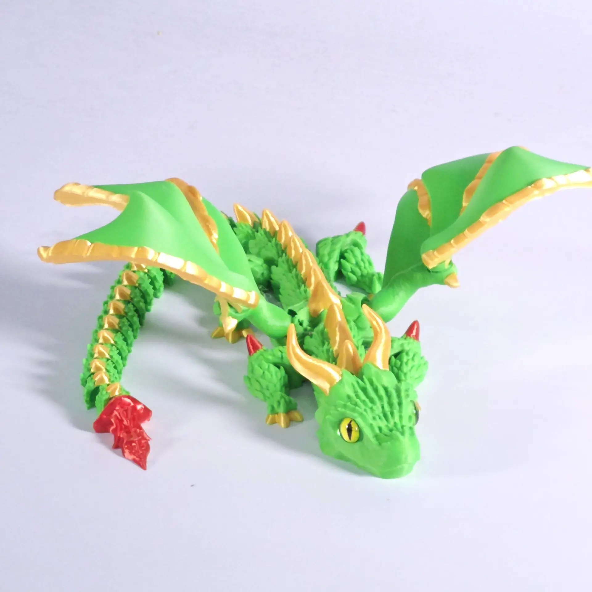 New 3D Printed Wyvern Dragon with Wings Simulation Model Gift Articulated Dragons Fidget Dragons Desktop Ornaments