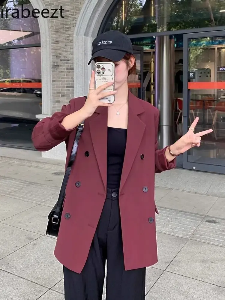 Casual Suit Jacket Feminine Casual Small Man Fancy White Loose Black Autumn Chaquetas Para Mujer Elegante Jaquetas Blazer