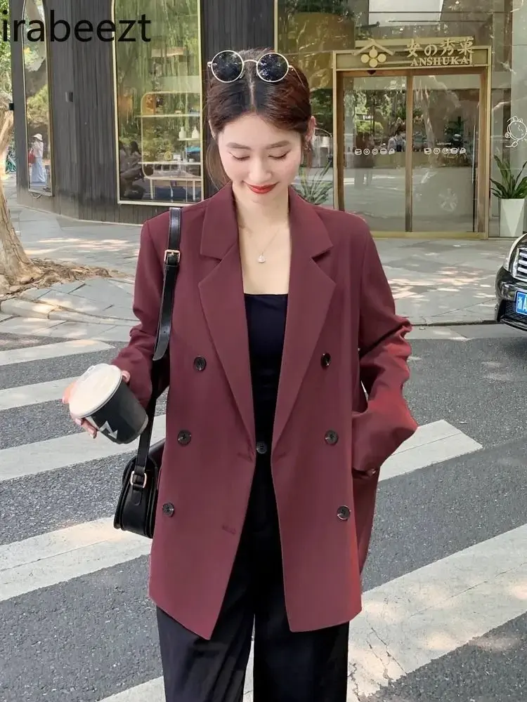 Casual Suit Jacket Feminine Casual Small Man Fancy White Loose Black Autumn Chaquetas Para Mujer Elegante Jaquetas Blazer