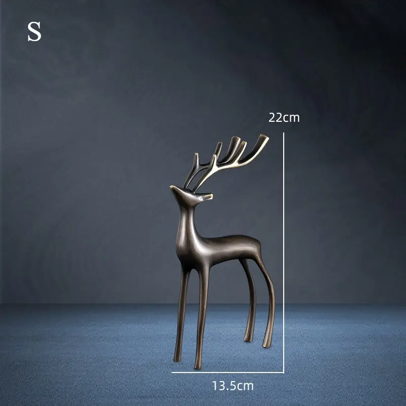 1Pcs Room Decor Mother Deer Cute Kids Room Decor Sculptures Kawaii Sculptures Christmas Home Decoration Fawn Figurines