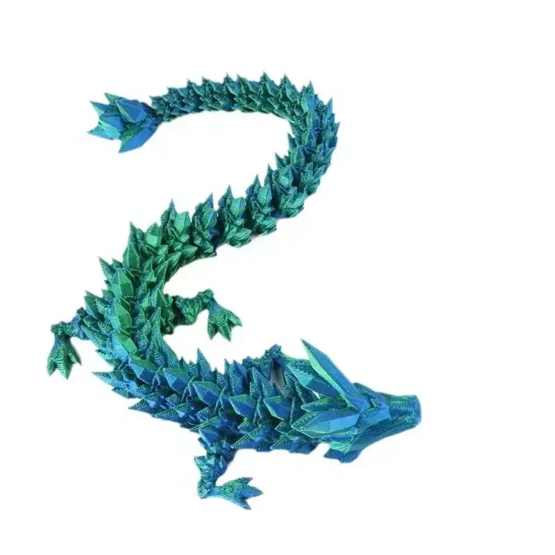 Luminous 3D Printed Dragon Glow in the Dark Flying Dragon Egg Rotatable Articulated Wing Dragons Home Office Ornaments Kids Gift