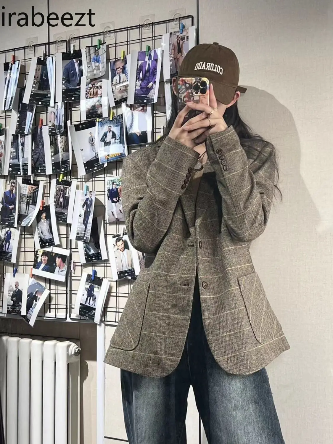 Woolen Suit Woman 2024 New Vintage All-in-one Coat Chaquetas Para Mujer Elegante Casual Autumnjaqueta Feminina