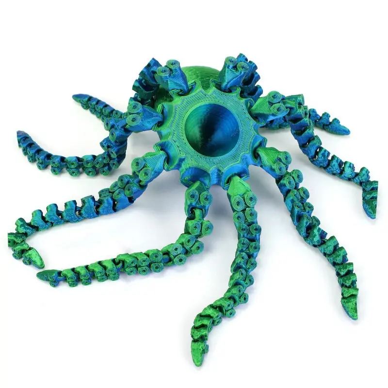 3D Printed Octopus Ornament Creative Animal Landscape Decorations Simulated Octopus Desktop Home Model Party Children's Gift