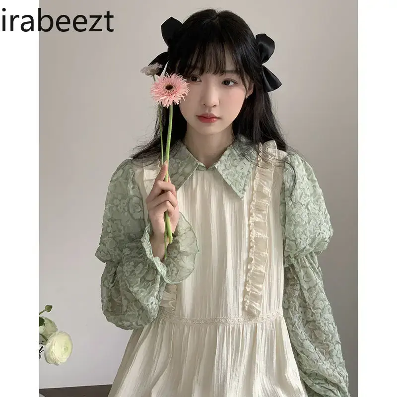 Gentle Style Spring Women 2024 New French First Love Robe Temperament Beautiful Fairy Dress for Women Vestidos Para Grados