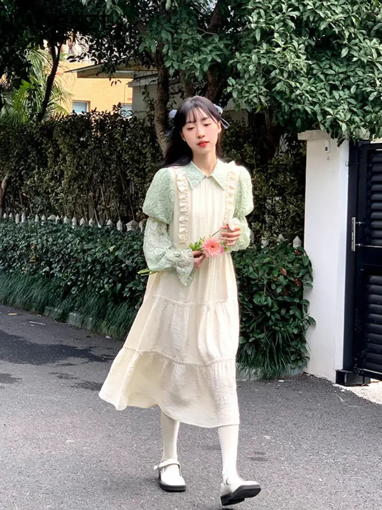 Gentle Style Spring Women 2024 New French First Love Robe Temperament Beautiful Fairy Dress for Women Vestidos Para Grados