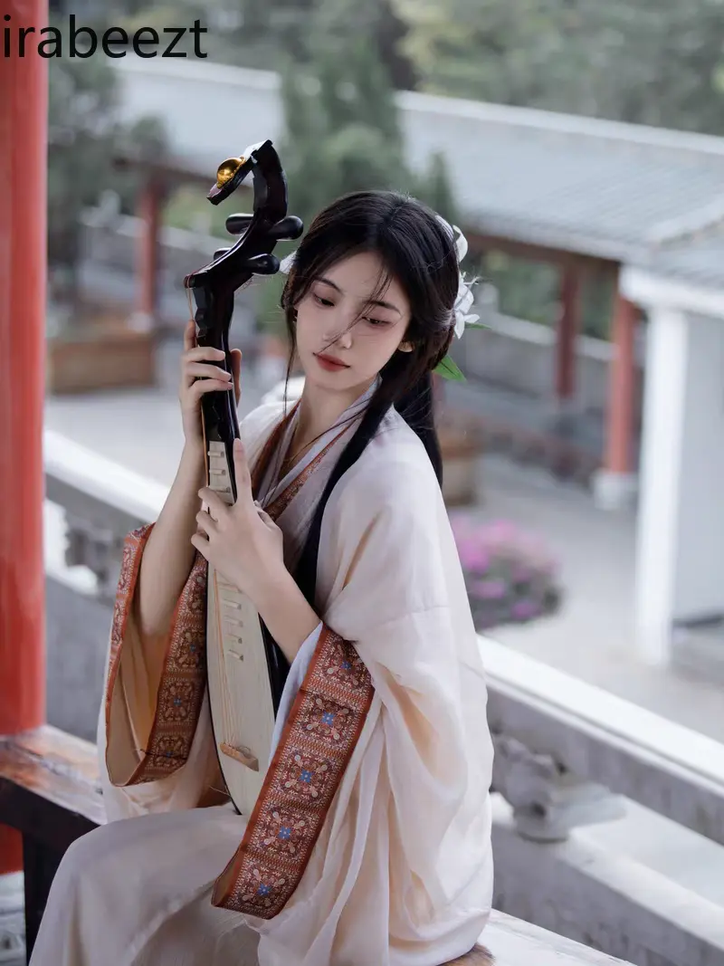 New Hanfu Robe Straight Restoration of The Traditional Wei Jin Dynasty Southern and Northern Dynasties Court Ancient Clothing