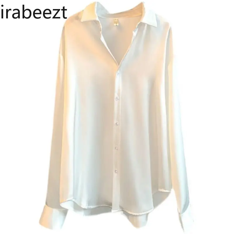 Shirt Women's 2024 new design Sense niche top early autumn high-end professional innerwear blouse camisas de mujer