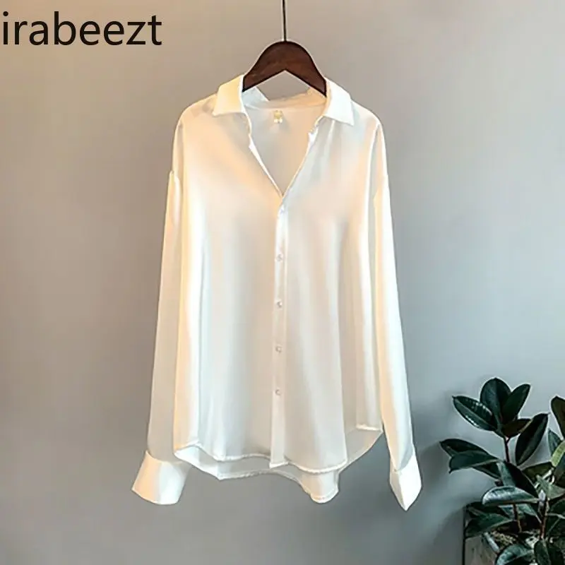 Shirt Women's 2024 new design Sense niche top early autumn high-end professional innerwear blouse camisas de mujer