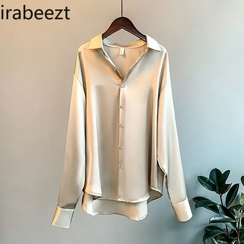Shirt Women's 2024 new design Sense niche top early autumn high-end professional innerwear blouse camisas de mujer