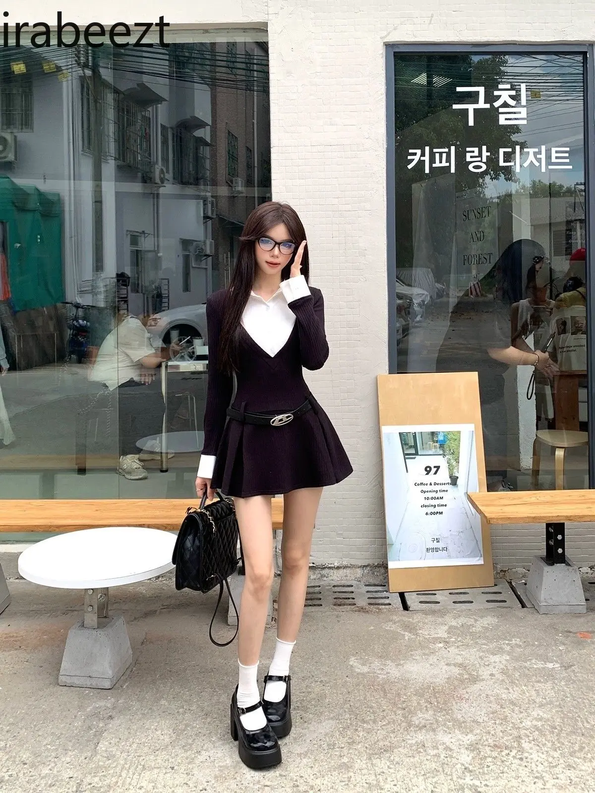 Temperament Slim Long-sleeved Women's Fall Short High-grade Robe Vestido Feminino  Regulai Fit Fashion Popular Summer Dress