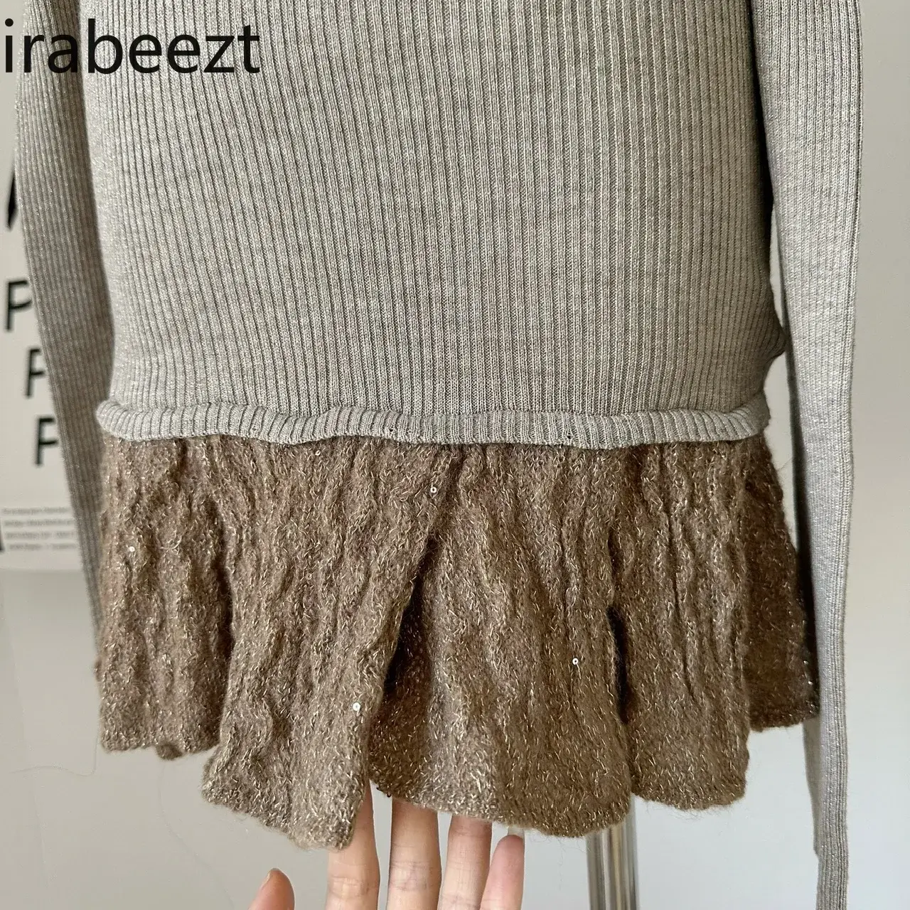 One-shoulder Black Knit Sweater Dress Women's Spring Design Sense Patchwork Skirt Spice Robe Vestidos Para Grados