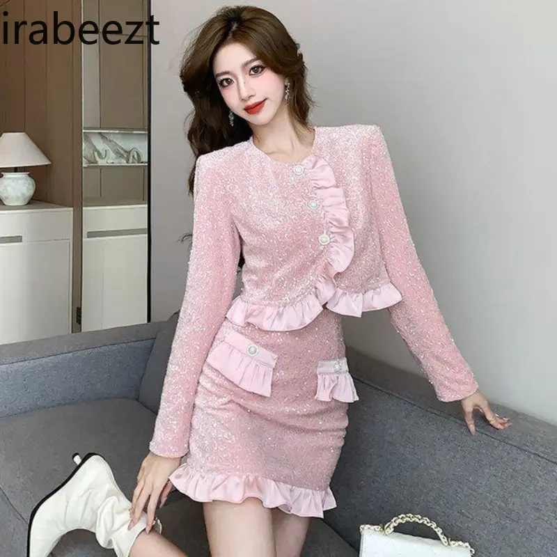 2024 Spring and Autumn New French Trend Elegant Fashion Small Two-piece Set Conjunto De Dos Piezas De Moda Para Mujer