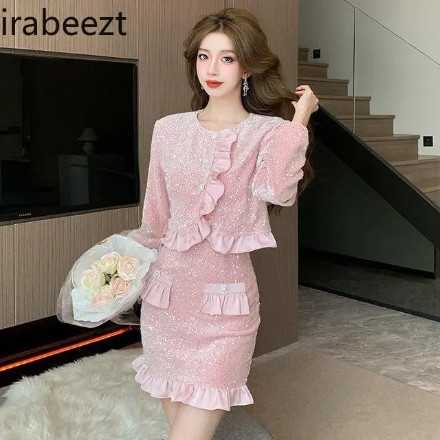 2024 Spring and Autumn New French Trend Elegant Fashion Small Two-piece Set Conjunto De Dos Piezas De Moda Para Mujer