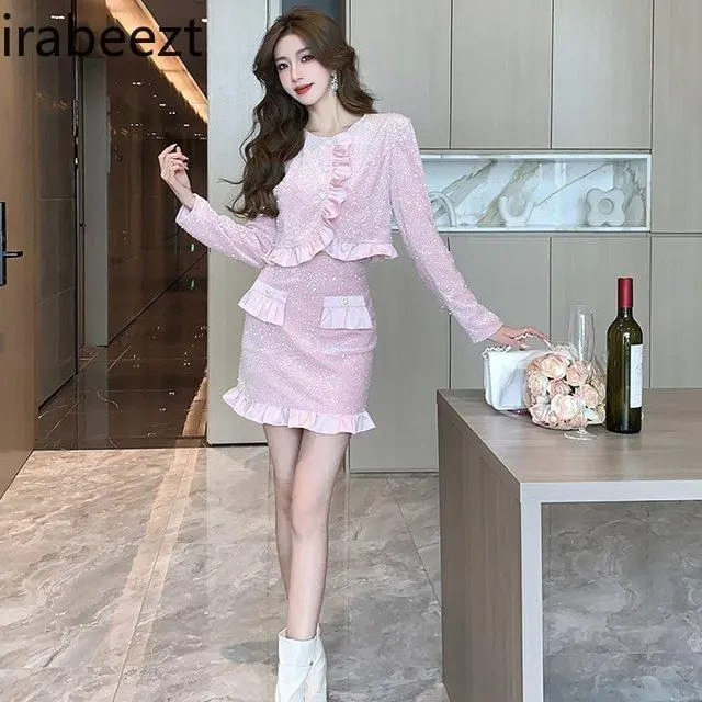 2024 Spring and Autumn New French Trend Elegant Fashion Small Two-piece Set Conjunto De Dos Piezas De Moda Para Mujer