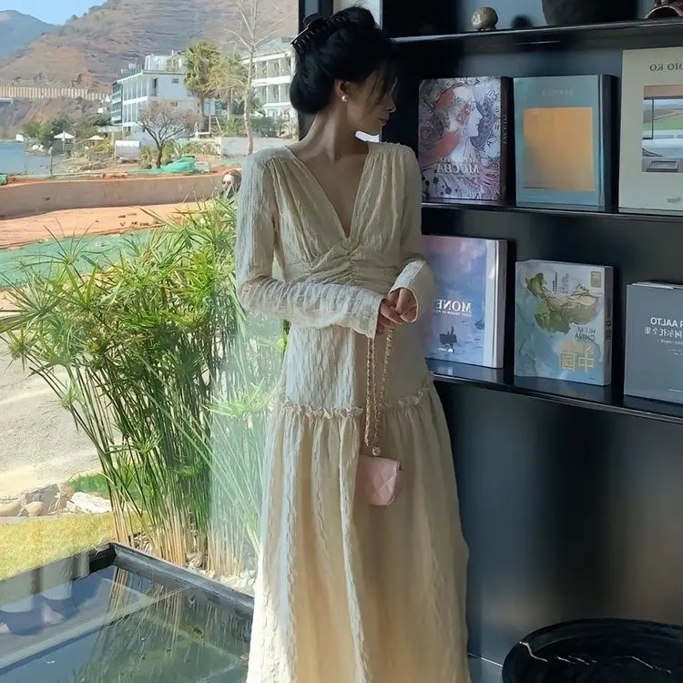 Fashion High-end Delicate White Dress Slim Fit Robe Demoiselle D Honneur Femme Courte  Mainland China Long Dress Bodycon Dress