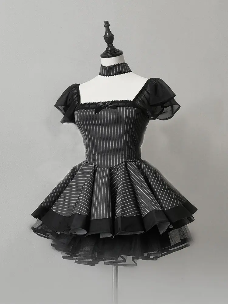 Lolita Maid Gown Vintage Elegant Apron Set Kawaii Japanese Style Women's Cosplay Party Dress Vestido Lolita Gotica