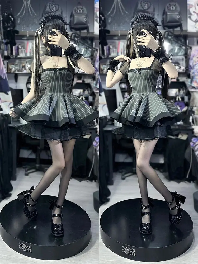Lolita Maid Gown Vintage Elegant Apron Set Kawaii Japanese Style Women's Cosplay Party Dress Vestido Lolita Gotica