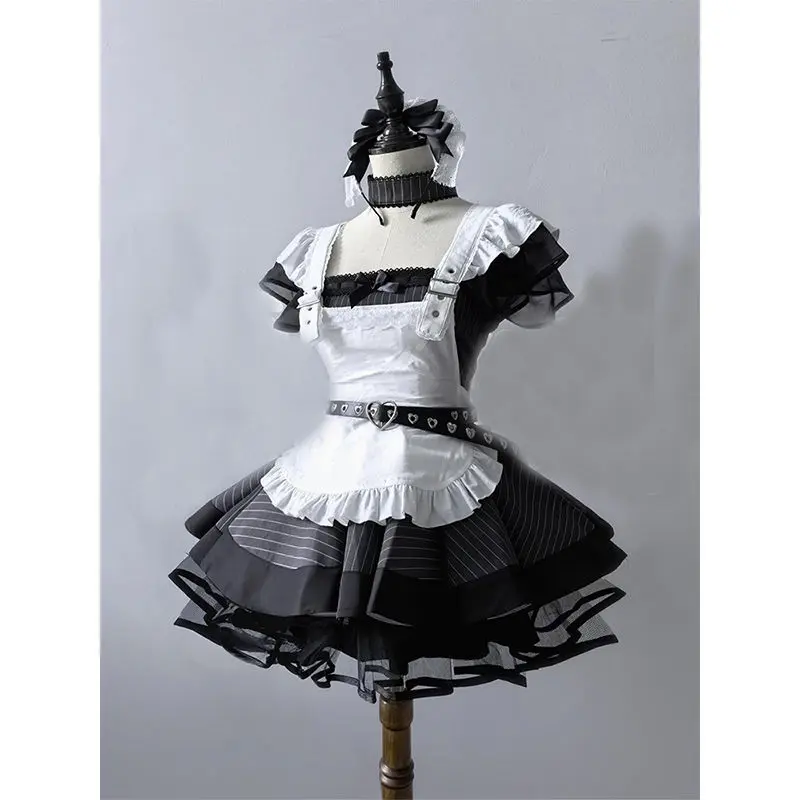 Lolita Maid Gown Vintage Elegant Apron Set Kawaii Japanese Style Women's Cosplay Party Dress Vestido Lolita Gotica