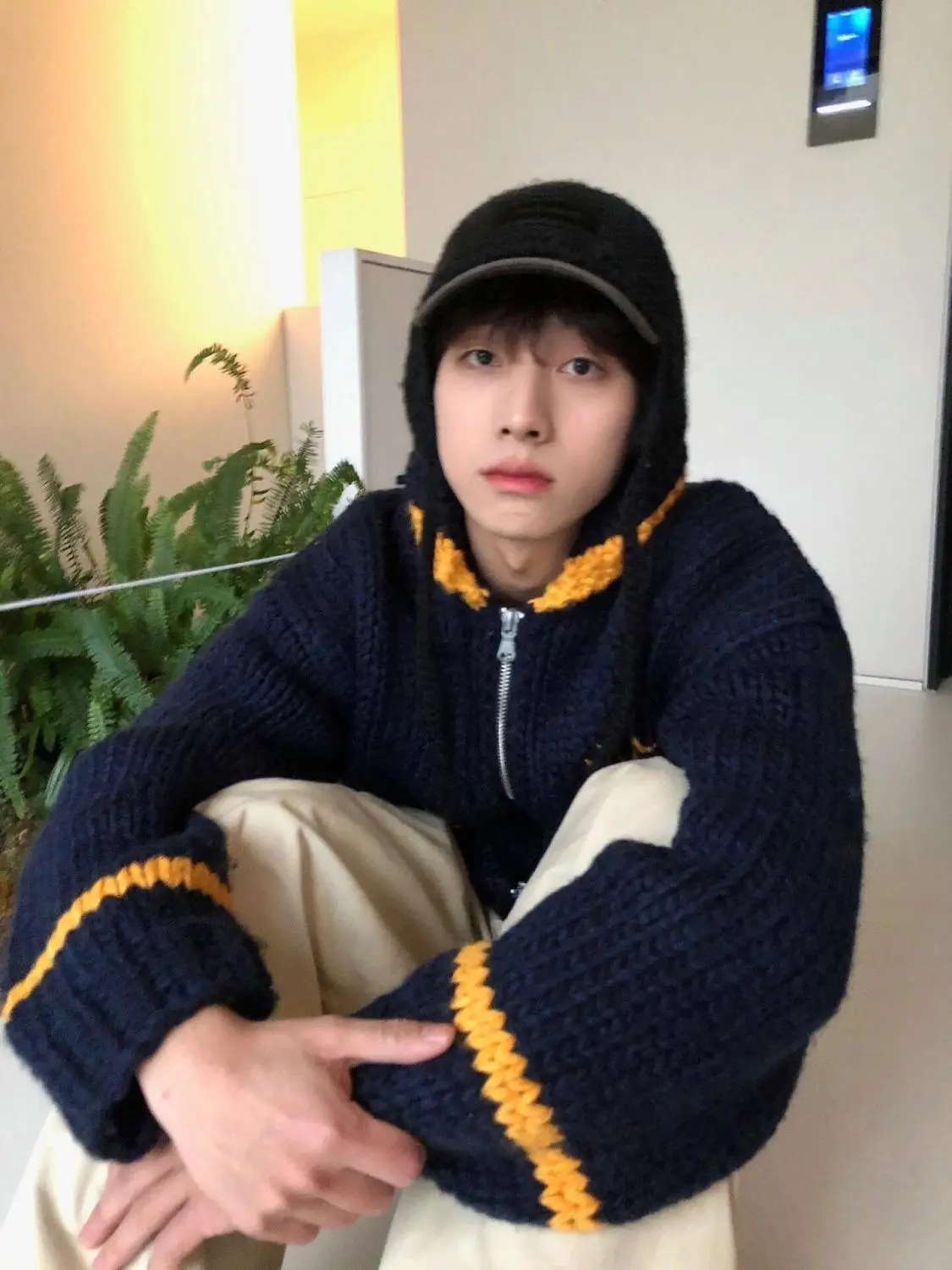 Retro Lazy Color Contrast Jacquard Design All-match Sweater Men's and Women's New Autumn Loose Atmosphere Knitwear