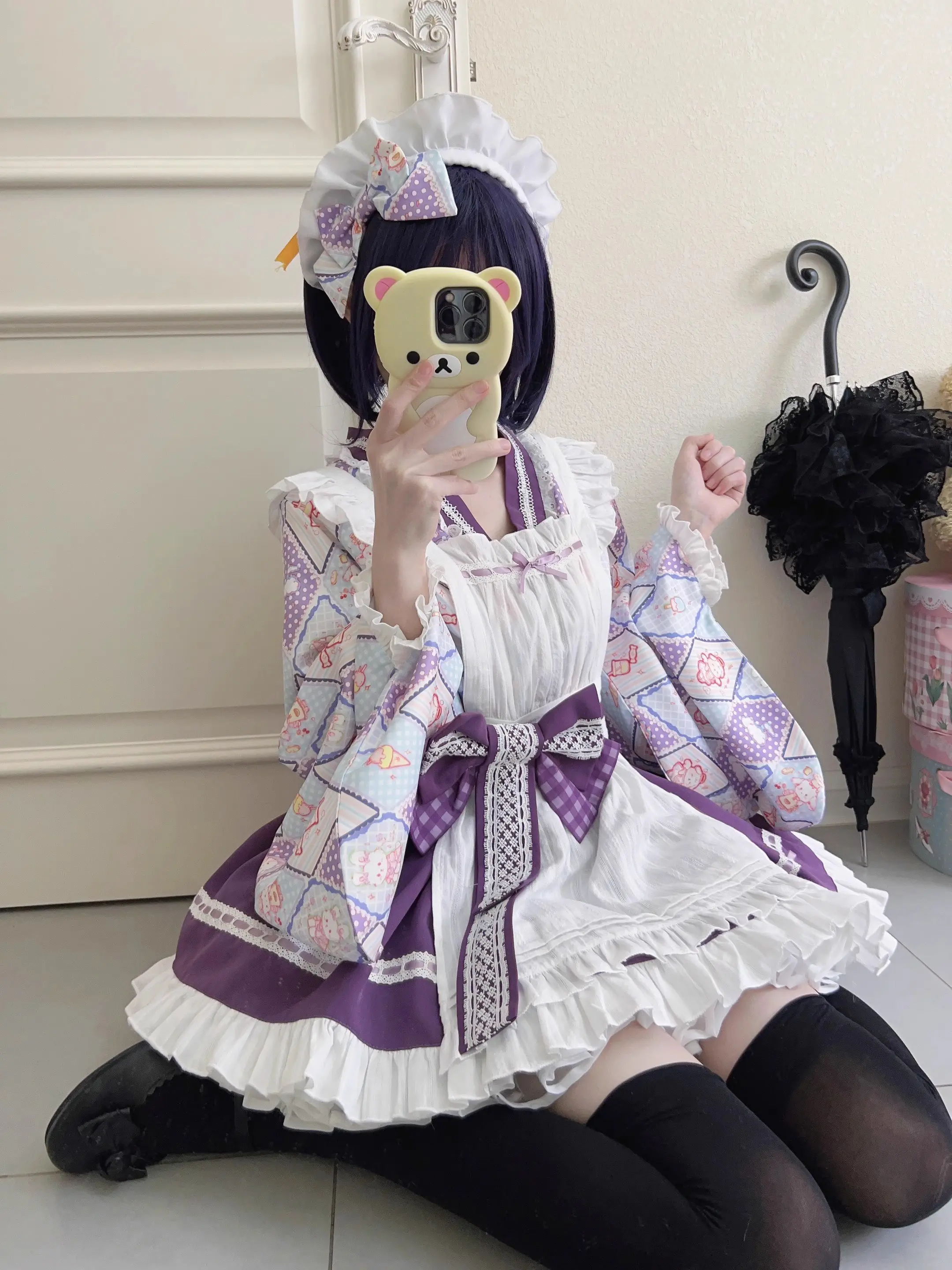 Original Design Lolita Cute Japanese Style Maid Dress Summer Платье Лолита Платье В Корейком Стиле Lolita Gothic