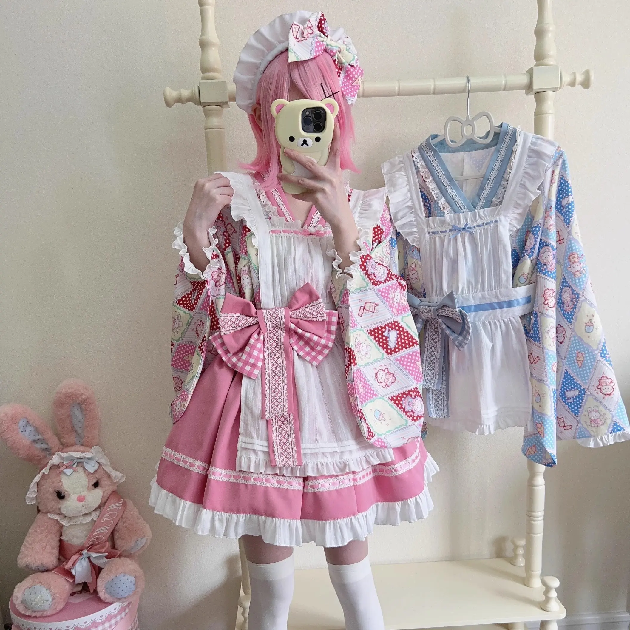 Original Design Lolita Cute Japanese Style Maid Dress Summer Платье Лолита Платье В Корейком Стиле Lolita Gothic