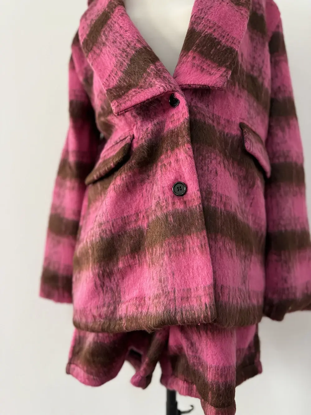 Quality Fashion Elegant Vintage Plaid Tweed Suit Jacket High-waisted Shorts Chic Two Pieces Sets Autumn and Winter Deux-pièces