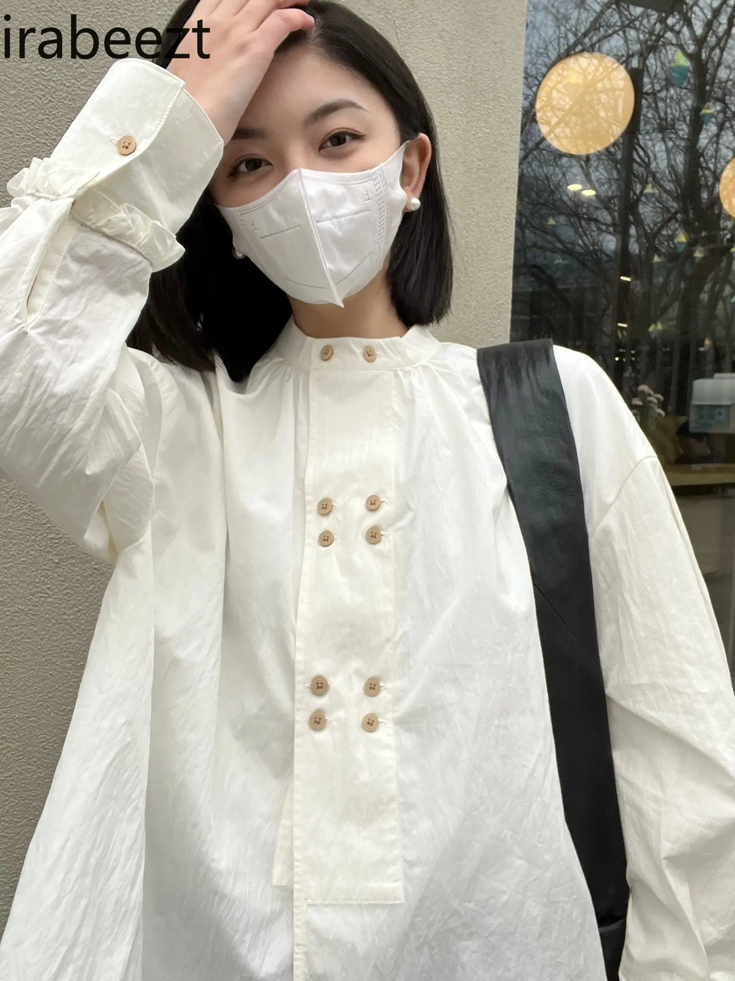 White Long-sleeved Shirt for Women 2025 Summer New Loose Design Niche Outerwear Sunscreen Thin Jacket Blusas Estampadas