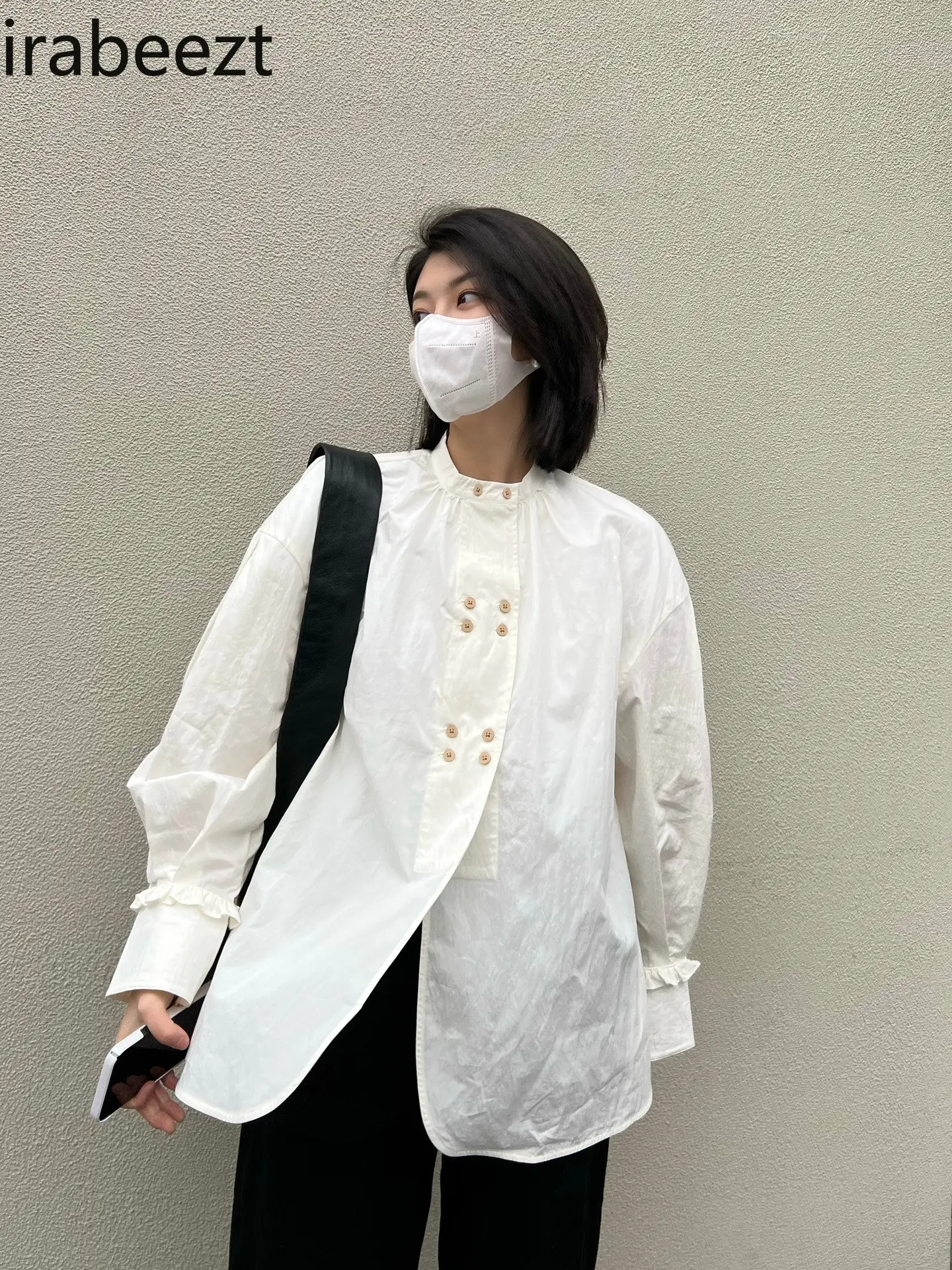 White Long-sleeved Shirt for Women 2025 Summer New Loose Design Niche Outerwear Sunscreen Thin Jacket Blusas Estampadas