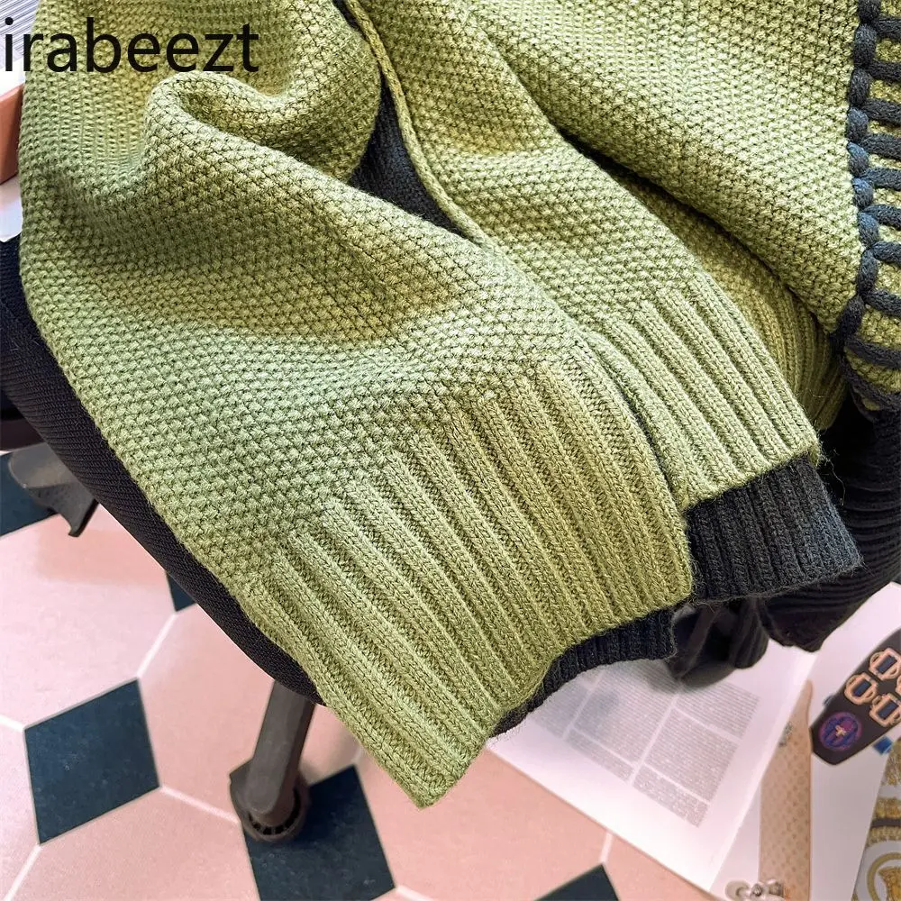 American Design Sense Large Size Sweater Men's and Women's Autumn and Winter Youth Long Sleeve Knitwear Pull Coreen