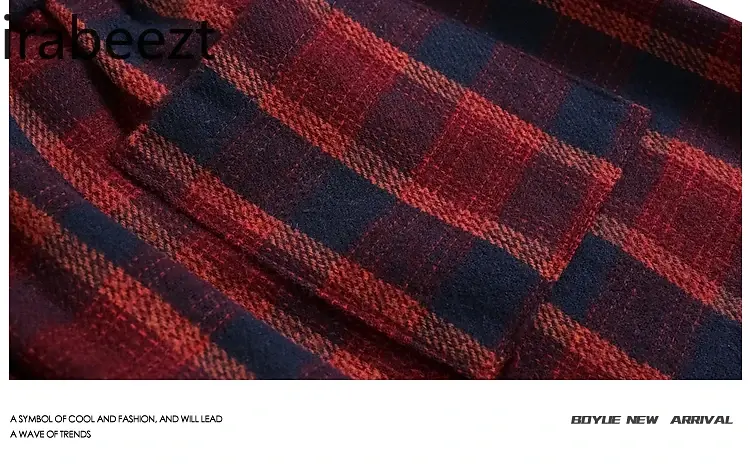 American Vintage Red Plaid Casual Trousers Fashion Drawstring Wide Leg Slimming Fashion Streetwear Men's and Women's Pants