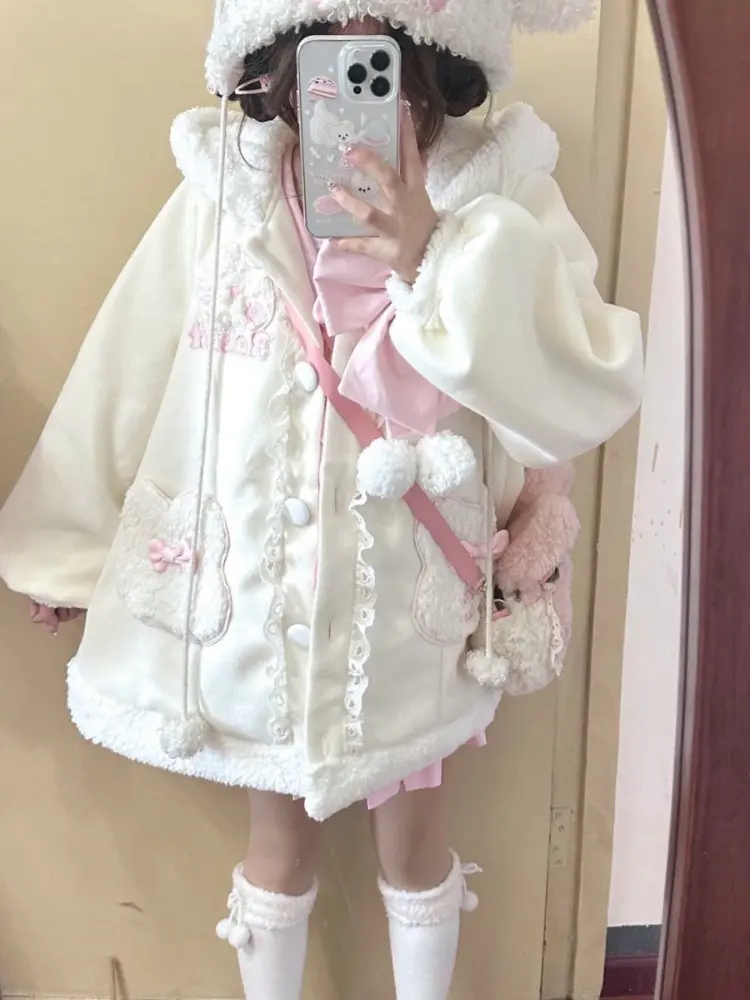 High End Cheap Price Lolita Velvet Coat Cute Pink Винтажное Платье Лолита Mainland China Fashion Design Lolita Clothes