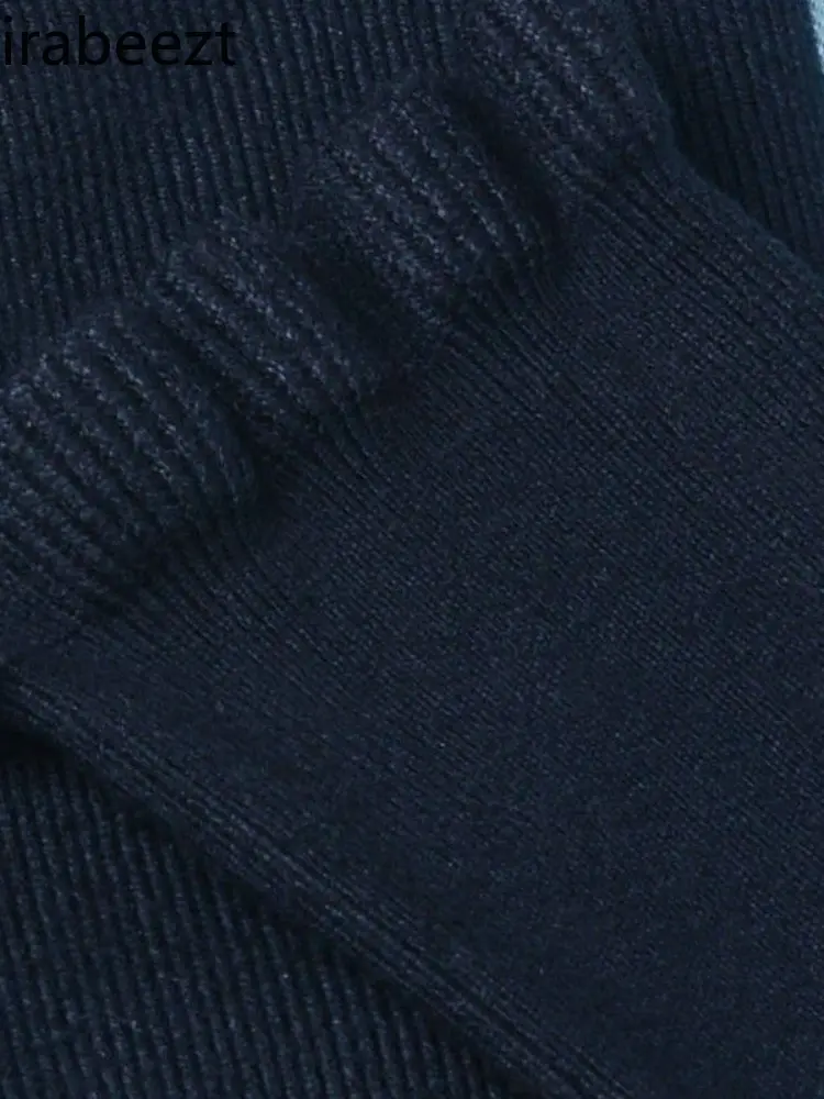 Black Lolita base sweater tops elastic slim-fit lotus sleeve blouse Autumn and winter warm knitwear original pullover