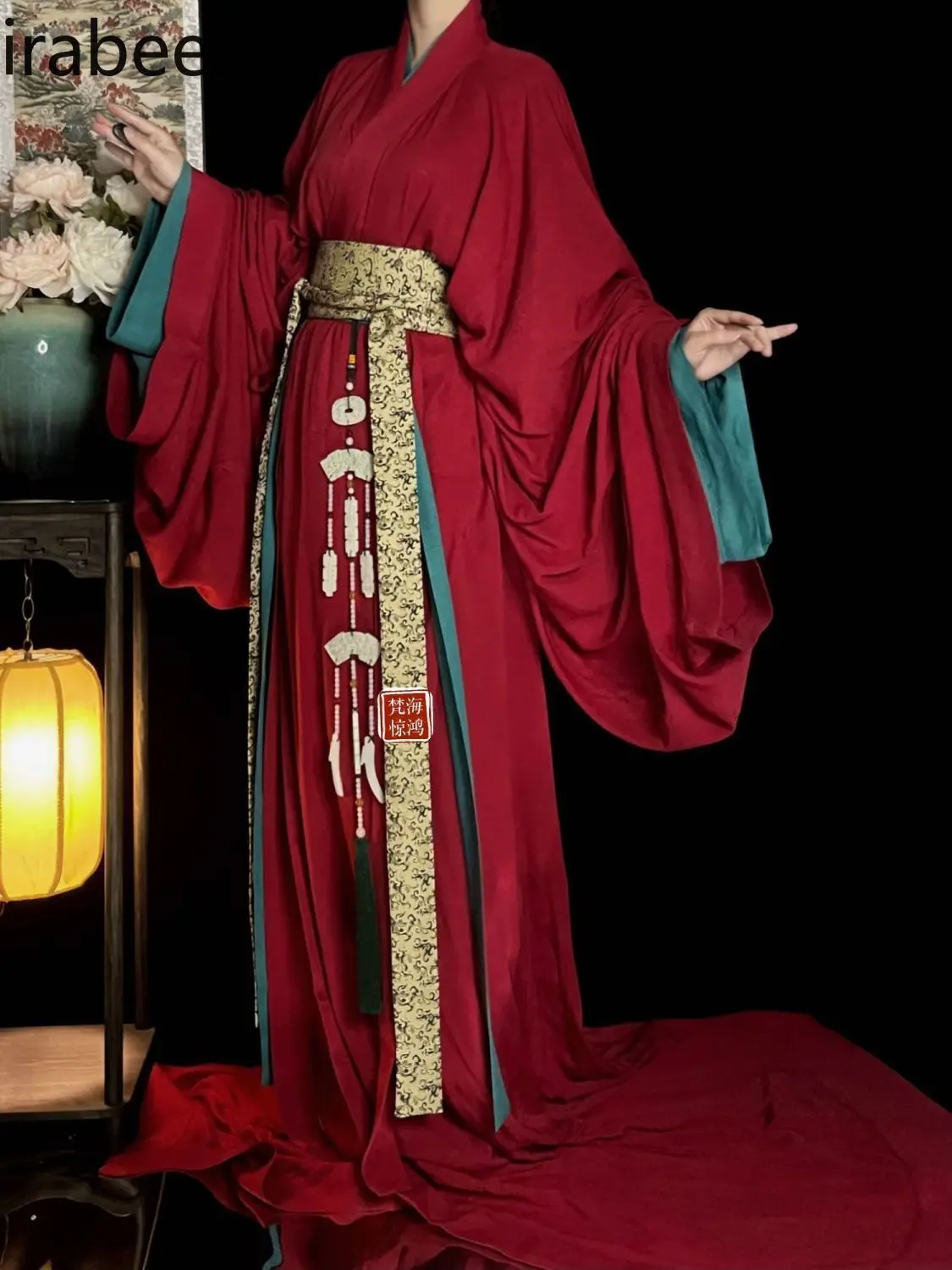 New Restoration of Straight Han Dynasty Clothing Warring States Trail Daily Collar Ancient Clothing Fashion Chinese Hanfu