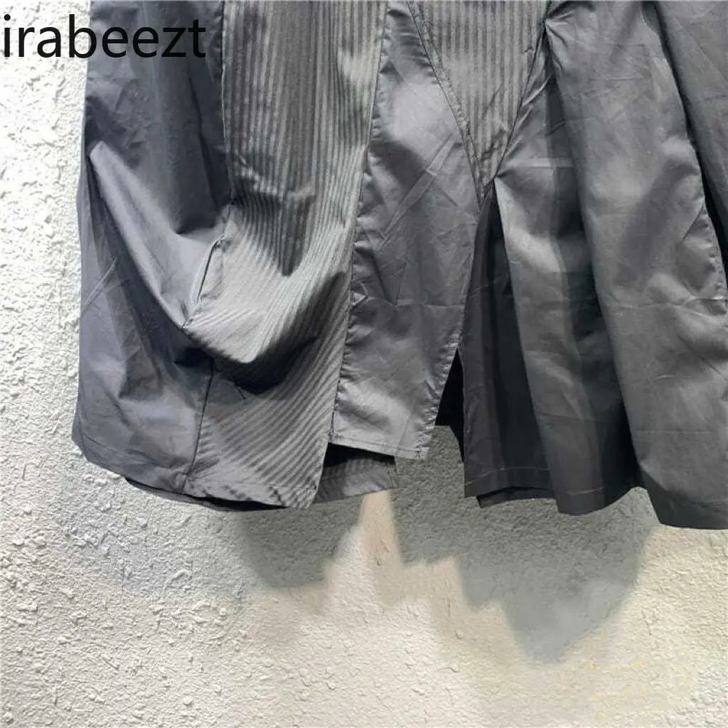 Irregular 2024 Large Size Loose Design Niche Black Mid-length High-end Skirt Trend Korean Fashion Clothing Summer Faldas