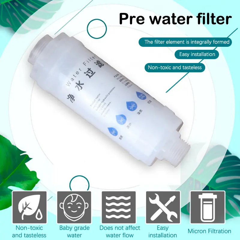 3LPM Pre-Filter Water Filter PP Cotton Purifier Removal Heavy Metal Shower Washing Machine Home Health