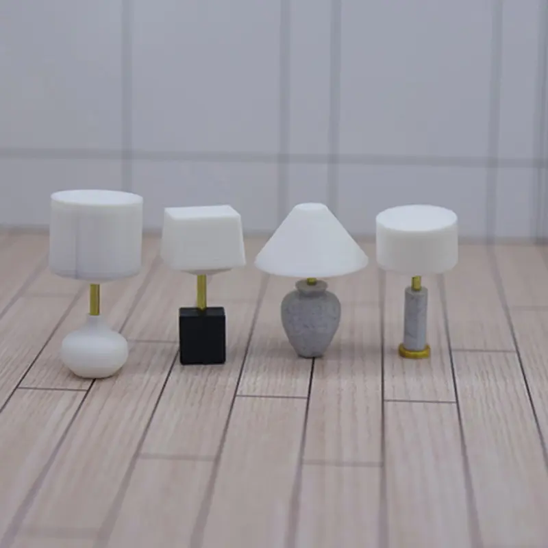 1 Pc 1:20 Dollhouse Mini Furniture Miniature Desk Table Lamp Toy fpr Children Baby Gift Toy Doll House Accessories