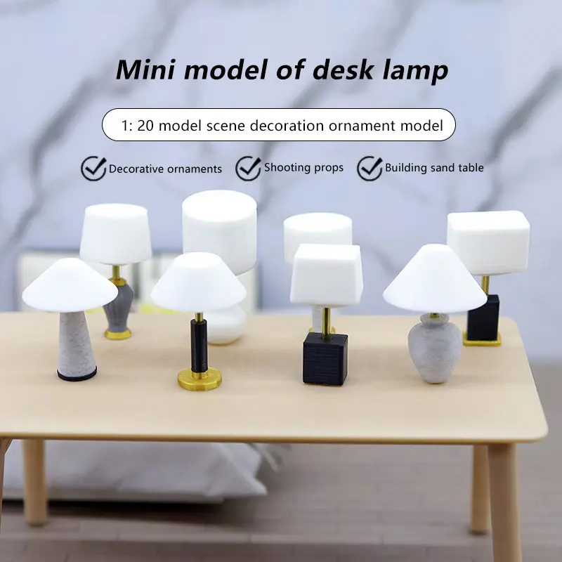 1 Pc 1:20 Dollhouse Mini Furniture Miniature Desk Table Lamp Toy fpr Children Baby Gift Toy Doll House Accessories