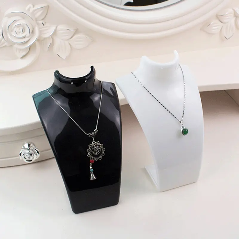 Mannequin Bust Jewelry Display Rack Necklace Holder Organizer For Ear Stud/Earrings Stand Chain